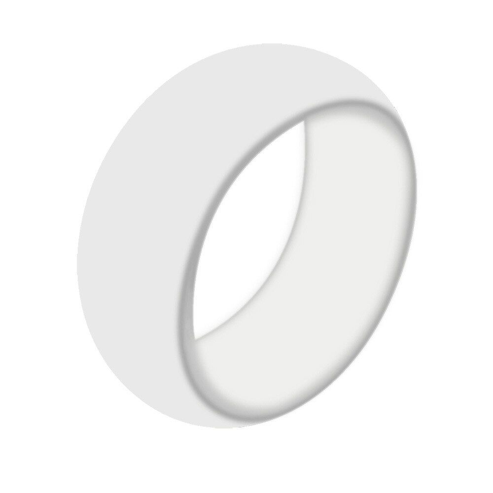 Women Men Silicone Rubber Rings For Engagement Wedding Black Affordable Ring Jewelry White Red Blue Grey Color