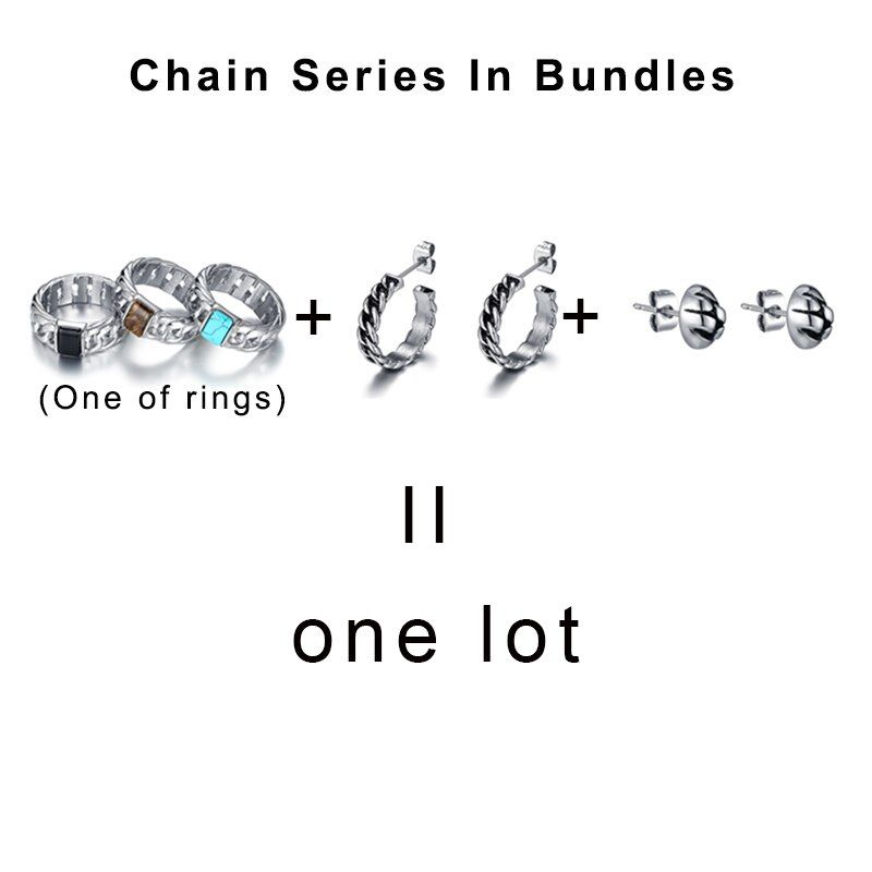 Men's And Women's Buddha Chain Brown Black Green Stone Ring 316L Stainless Steel Ring Silver Color Esthe Wedding Ring Gift VR217
