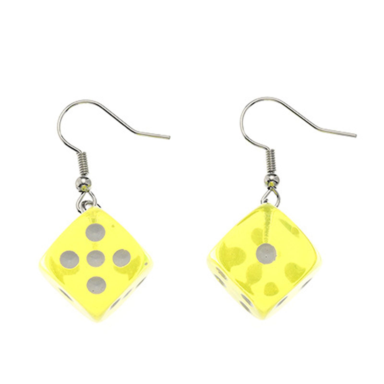 Dangle Eargs Colored Dice Lightweight Funny Hook Eargs