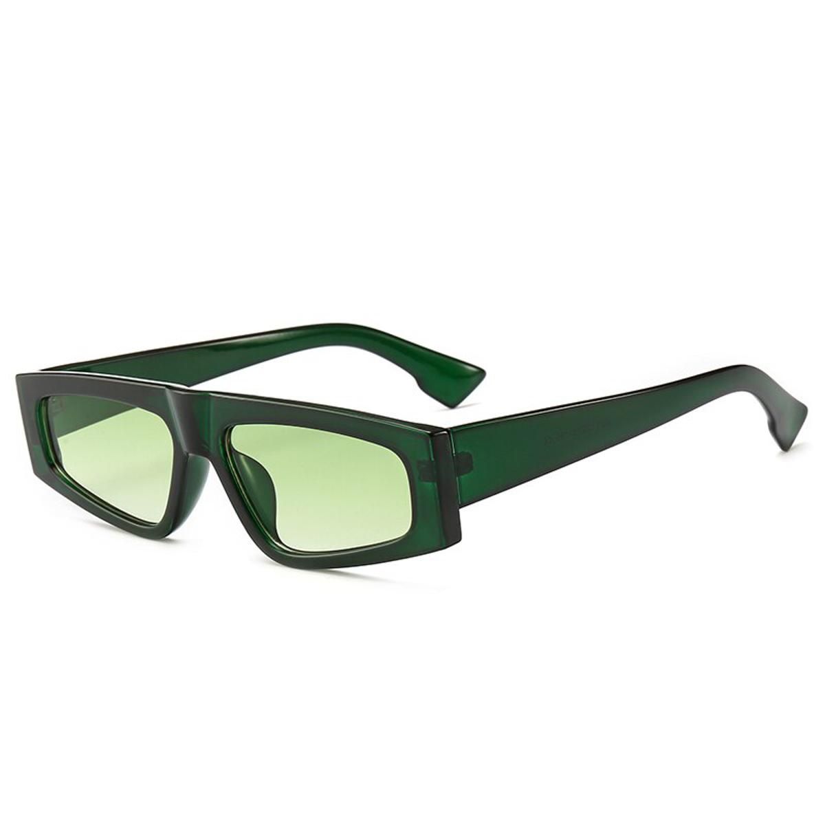 Green Green2021 Small Square Simple Sun Glasses For Men Sunglasses Brand Designer Narrow Rectangle Mirror Sunglasses Men Women Oculos Retro