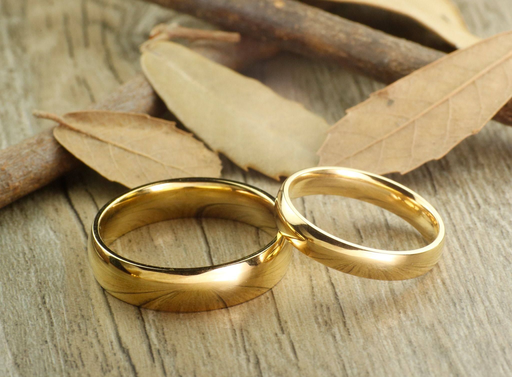 Gold Plated Couple Finger Ring