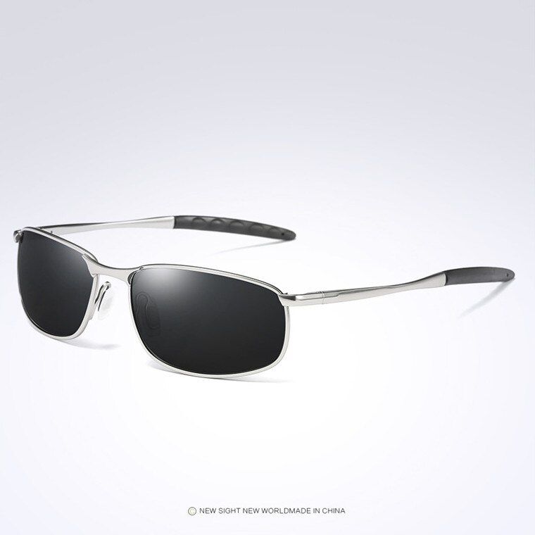 silver greyPackage AMen HD Polarized Sunglasses Men Fashion Driving Sun Glasses Alloy Frame Male Rays 2021 Brand Designer Goggle UV400