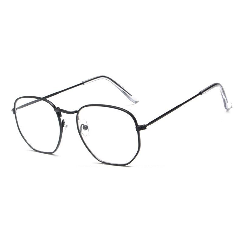 Black WhiteLeonLion Metal Square Frame Brand Designer Sunglasses Women Vintage Reflective Glasses For Men Mirror Classic Small Face Glasses
