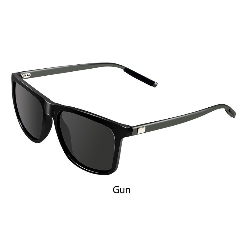 C2WUE Aluminum Magnesium Polarized Al Mg Sunglass Men Metal Driver Classic Retro 2021 Brand Designer UV400 Sun Glasses 0733