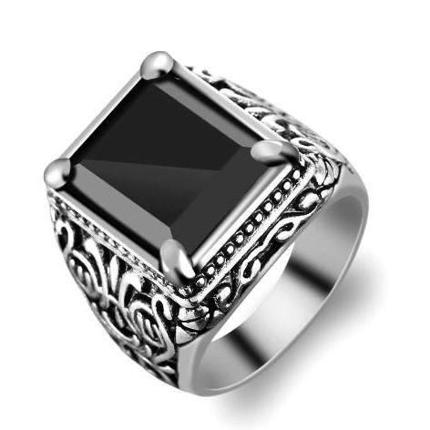 Silver Finger Ring For Man
