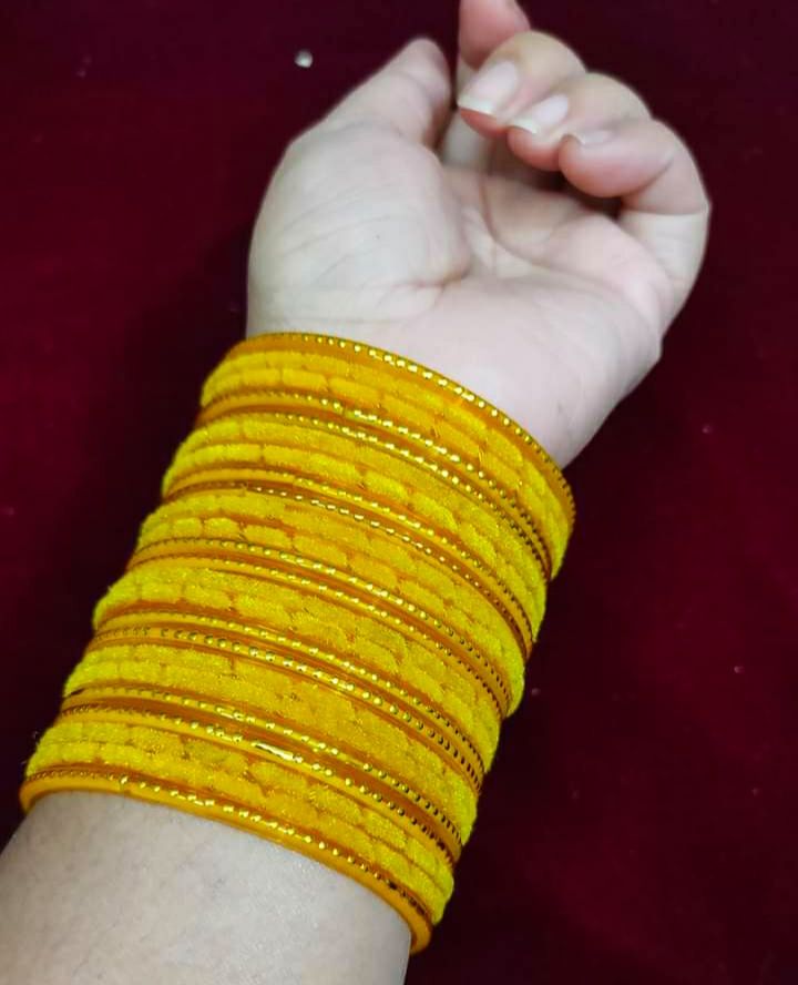 24 pis velvet fashion khacher bangle  for women and girls