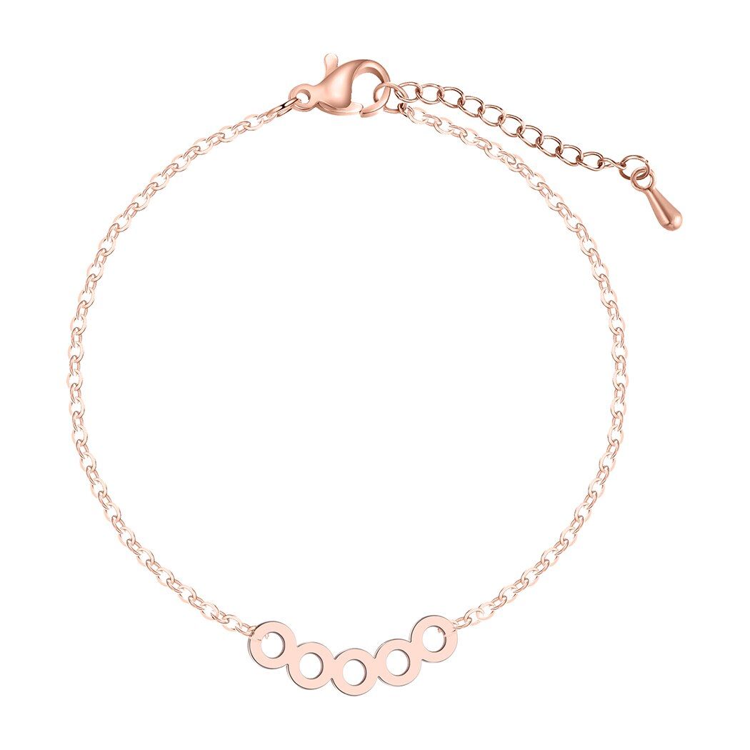 Kinitial Fashion Geometric Honeycomb Bracelet Beehive Honey Bee Comb Hive Bracelet Round Bracelet for Women Stainless Steel Gift