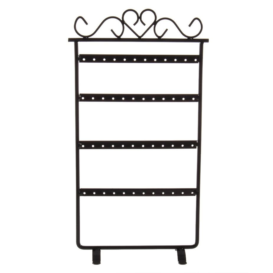 48 Hole Earrings Ear Studs Jewelry Display Rack Metal Stand Holder Showcase