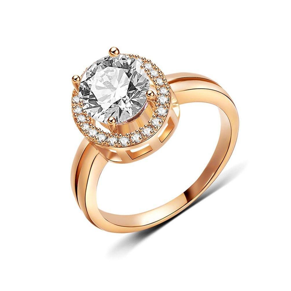 Elegant Exquisite Women Ring Creative Copper Ring With Ring 66185019A
