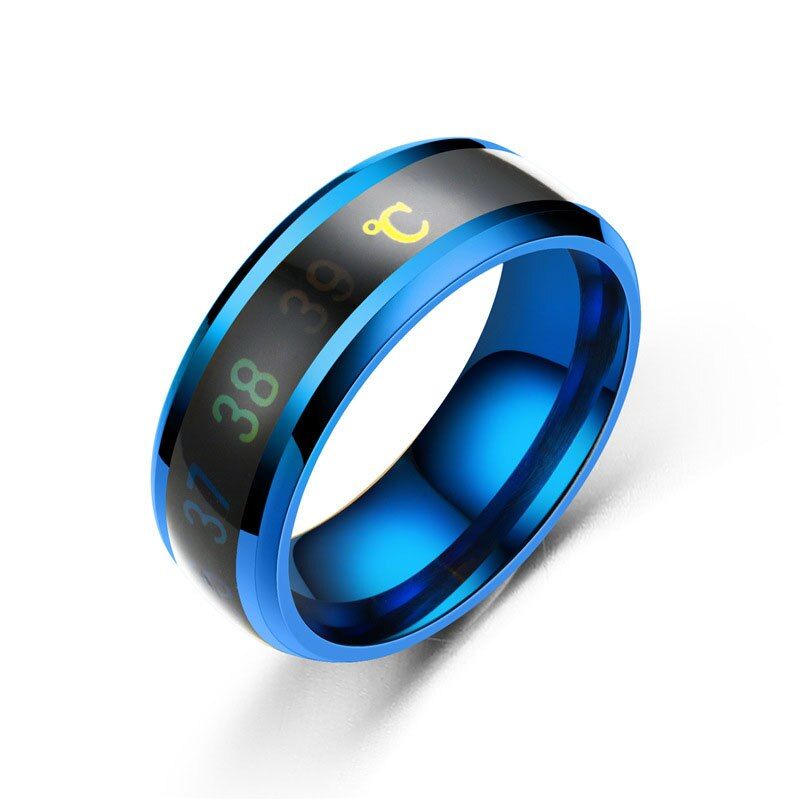 2020 New Temperature Ring Stainless Steel Mood Emotion Feeling Intelligent Temperature Sensitive Rings for Women Men