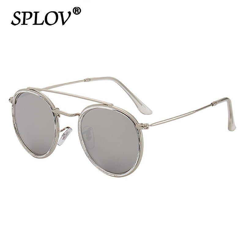 Silver MercuryRetro Round Metal Sunglasses Men Women Steampunk Brand Designer Glasses Metal Frame Shades Fashion Eyewear Oculos De Sol UV400