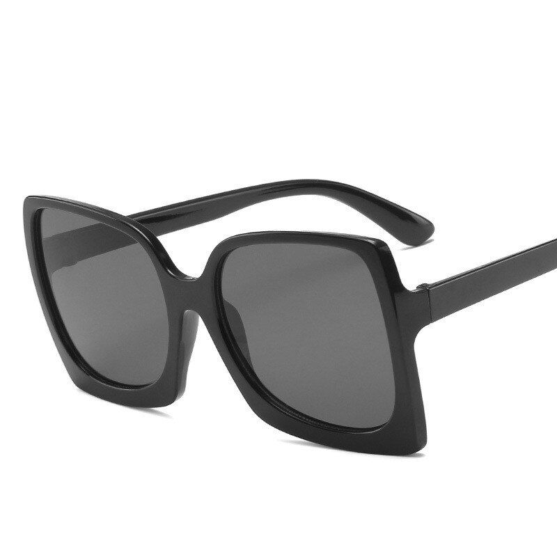 BlackFashion Oversized Women Sunglasses Brand Designer Plastic Female Big Frame Gradient Sun Glasses UV400 gafas de sol mujer