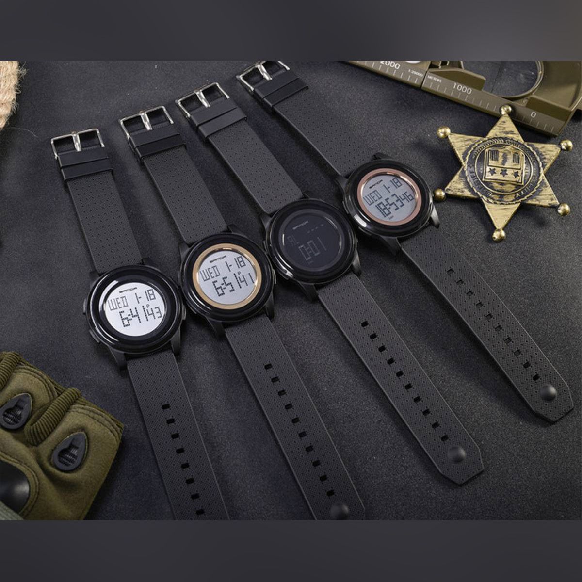 Sanda Waterproof Digital Watch for men