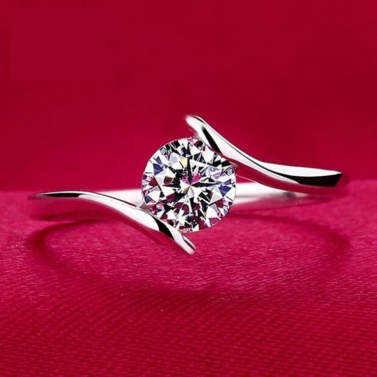 New Fashion Classic Silver color Women Finger Ring