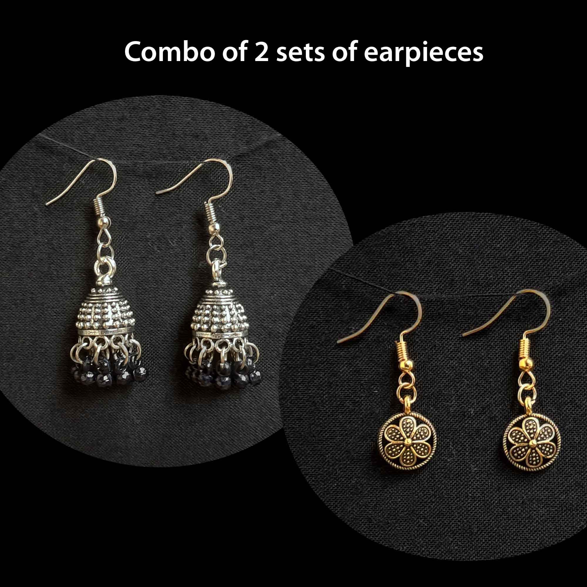 Earpieces / Jhumka [antique metal] - woman