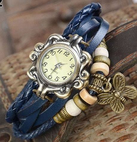 Vintage Boho Butterfly Bracelet Watch
