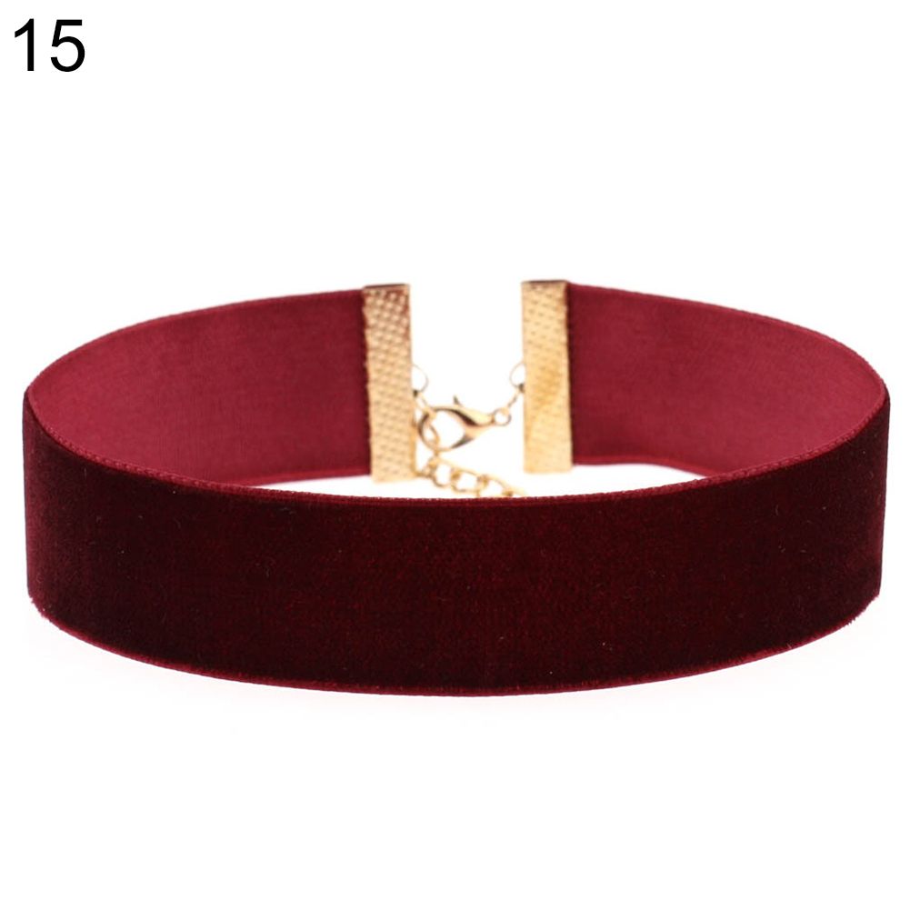 Fashion Wide Soft Velvet Lady Party Nightclub Gothic Jewelry