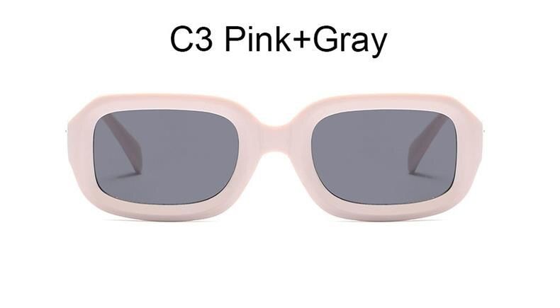 C3 Pink Grayluxury 2018 sunglasses women Brand designer Square spectacles sunglasses ladies vintage red big frame fashion glasses UV400