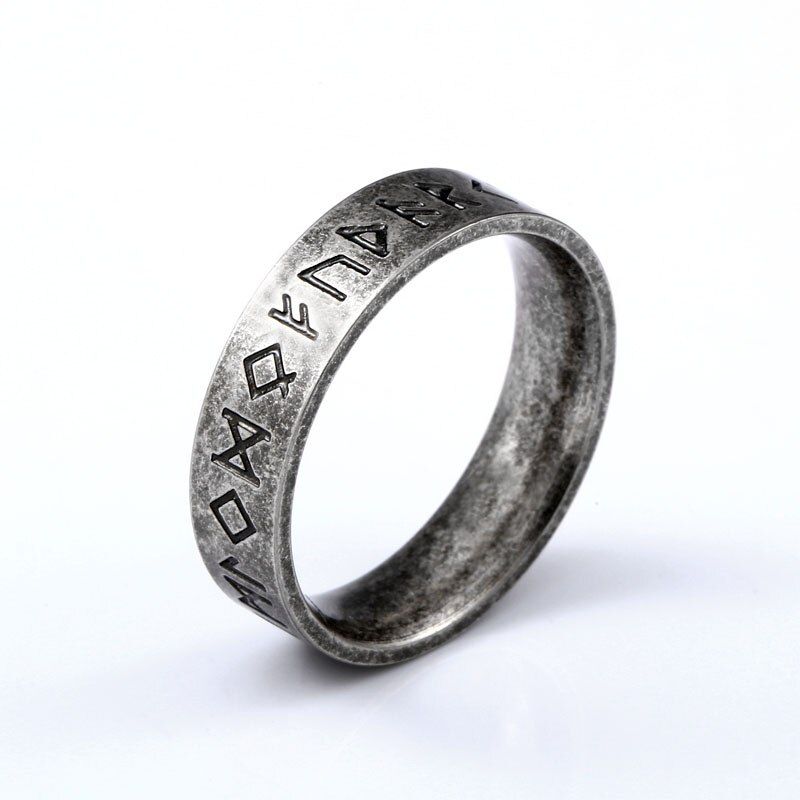 Beier 316L Stainless steel Odin Norse Viking Amulet Rune Fashion Style MEN and women fashion  words RETRO Rings Jewelry  LR-R133
