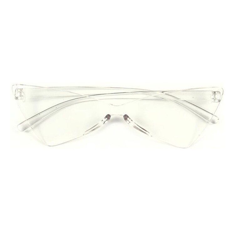 TransparentFashion Cat Eye Sunglasses Women Luxury Brand Designer Trendy Narrow Triangular Glasses Small Vintage Sun Glasses Ladies