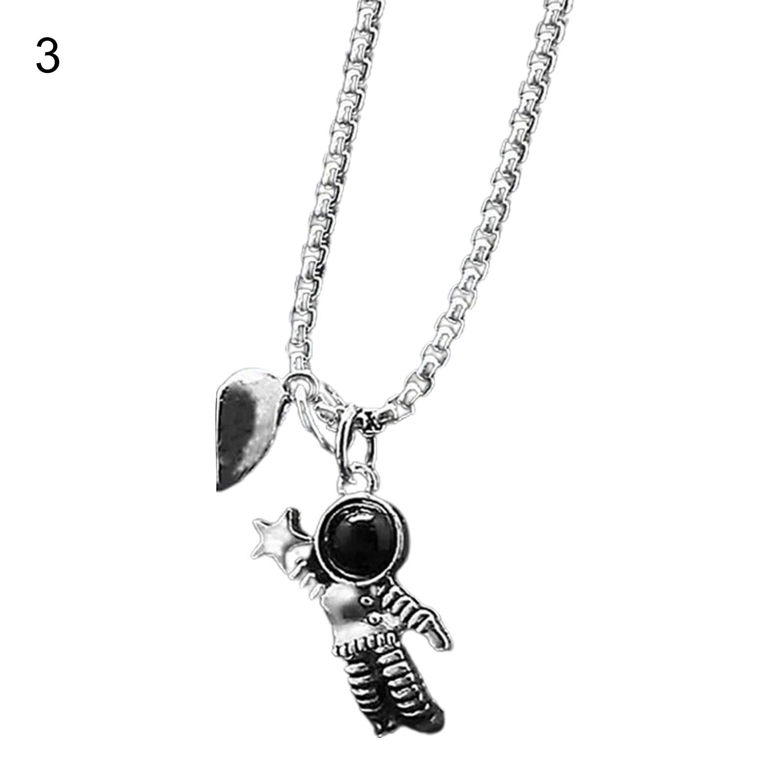 Pendant Necklace All Match Cartoon Spaceman Pendant Necklace