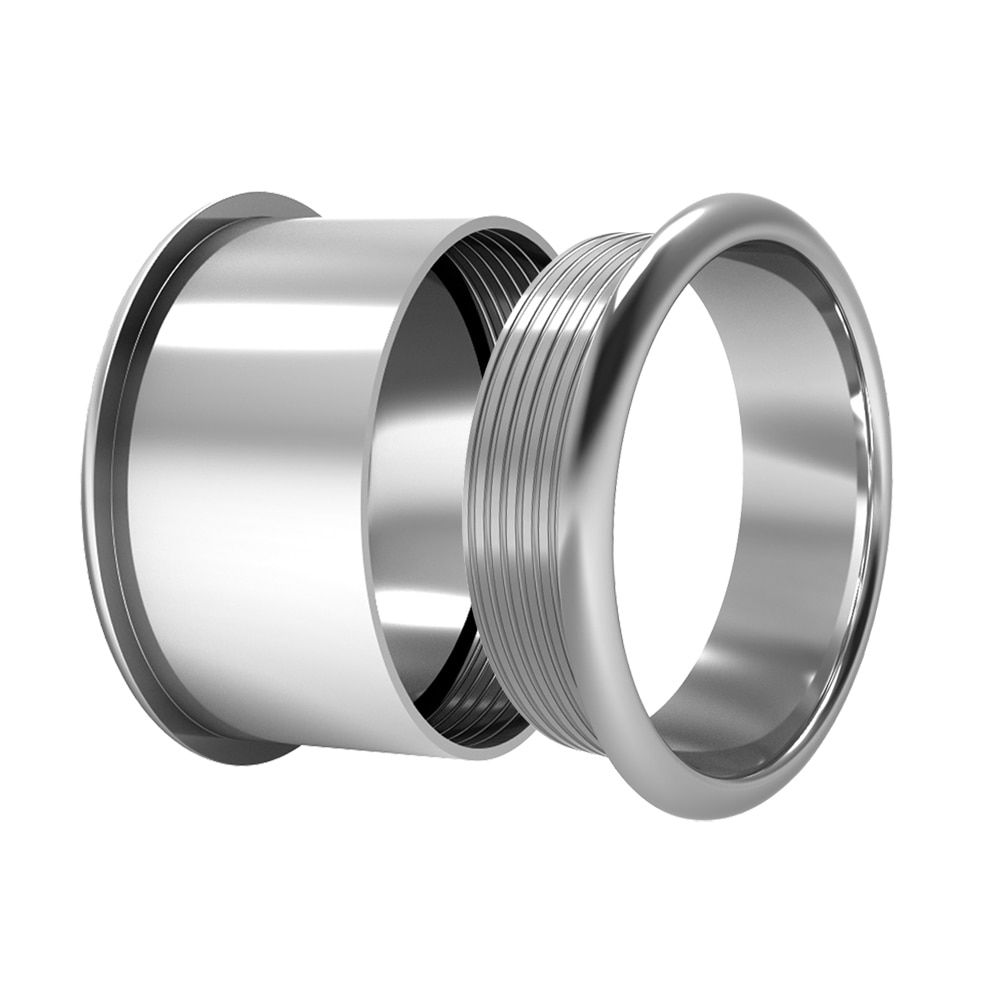 Floya 2mm Weave Inner Rings Copper Women Stainless Steel Base Accessories Combination Interchangeable Ring Bague Acier