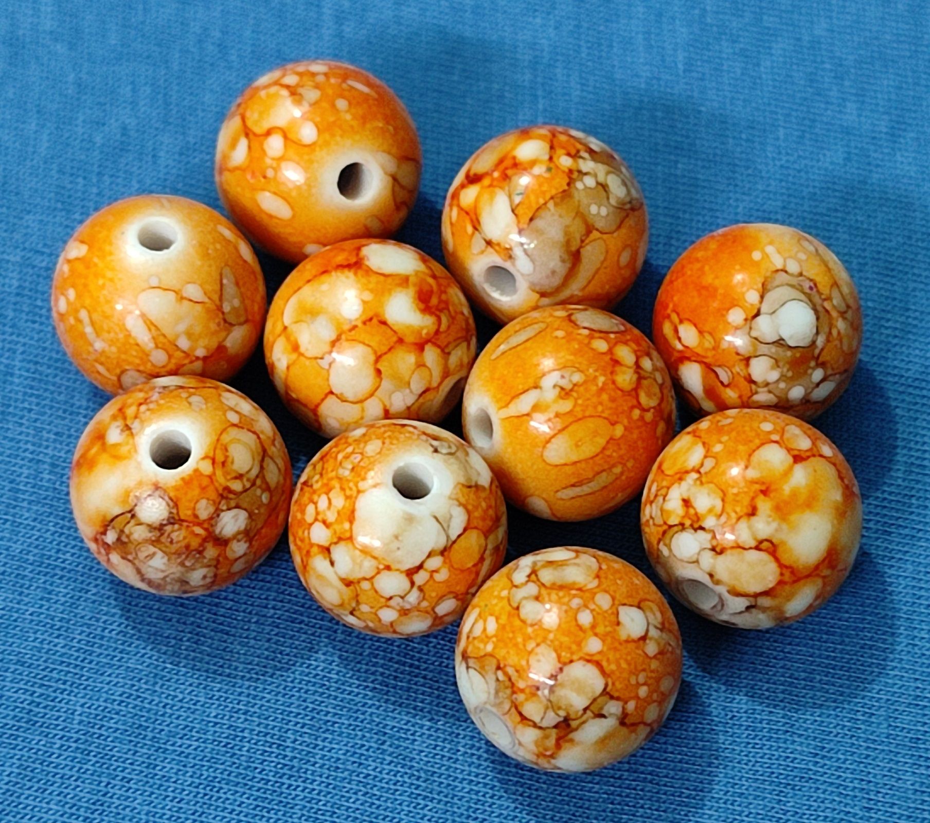 10 Piece Chemical Beads 16mm beads DIY Accessory Jewellery Findings