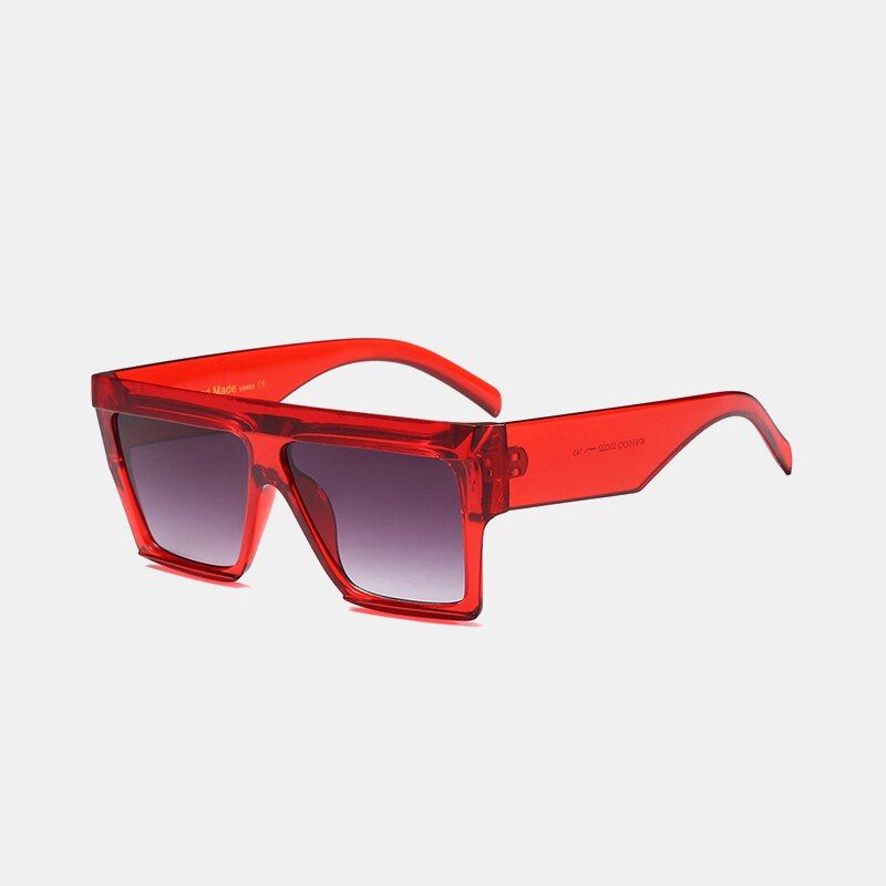 C3ROYAL GIRL Square Sunglasses Women 2020 Brand Designer Oversize Black Red Sun Glass Female Gradient Lens Oculos UV400 SS396