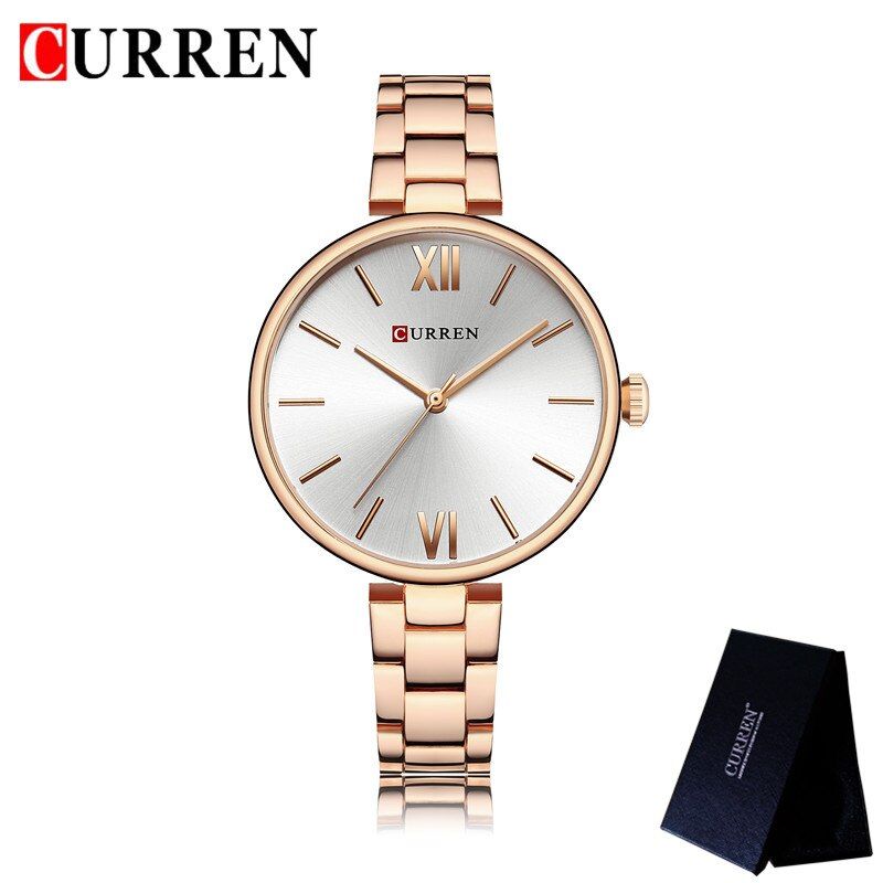 CURREN Fashion Women Watches Top Brand Luxury Ladies Girl Wrist Watch Stainless Steel Bracelet Classic Casual Female Clock 9017
