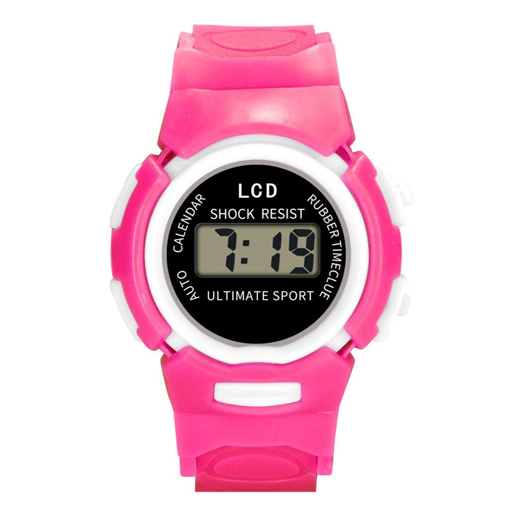 Children Girl electronic watch Analog Digital Sport LED Electronic Waterproof Wrist Watch Gift for child sports watch Luminous Y