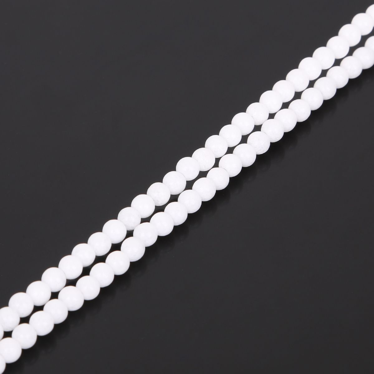 Natural White Stone Beads Loose Round Spacer Bead For Jewelry Making 4/6/8/10/12mm 15'' DIY Bracelet&Necklace