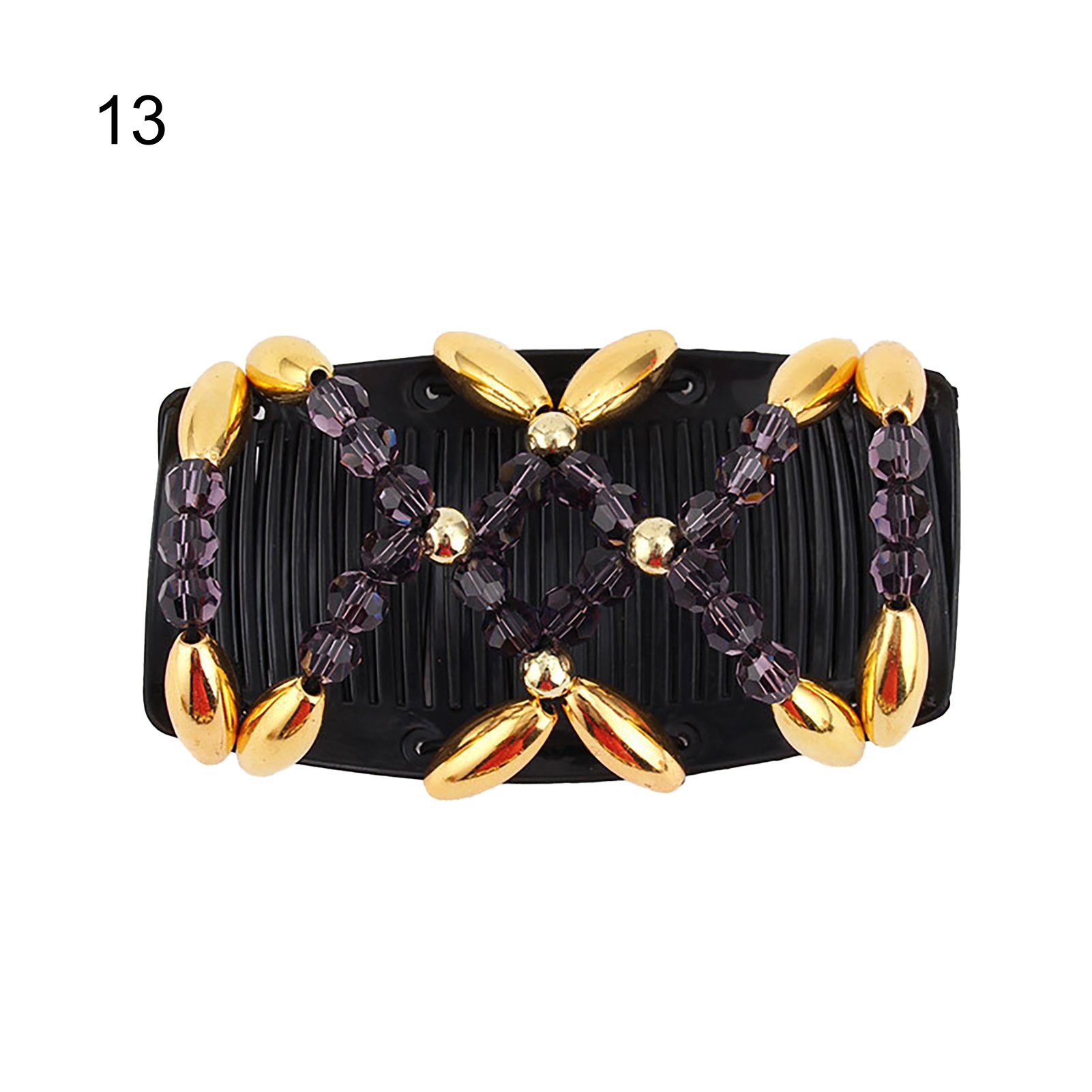 Hairpin Comforle Women Elastic Stretchy Double Hair Comb