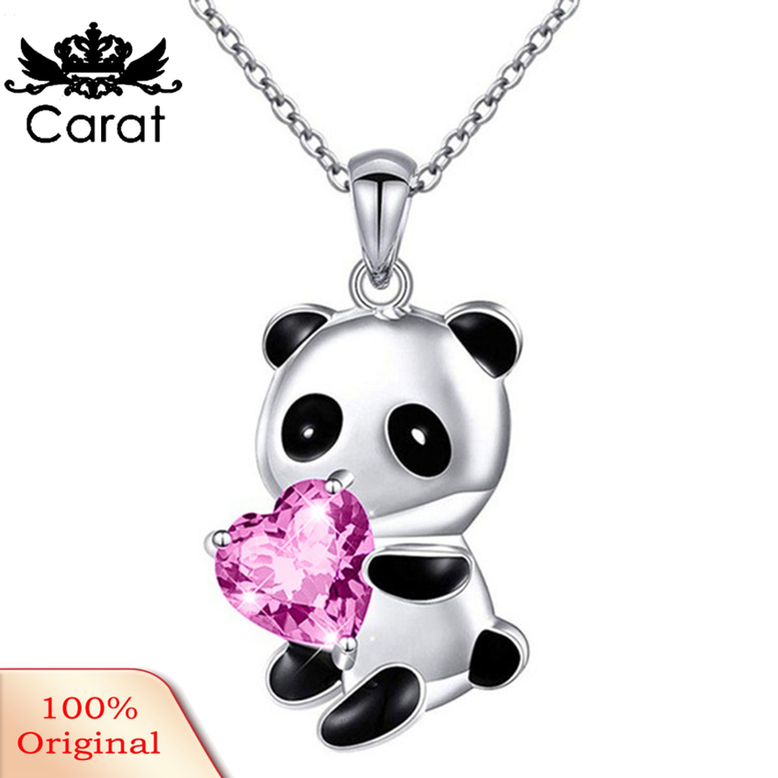 Chain Neckle Rhinestone Cartoon Electroplated Pendant Neckle
