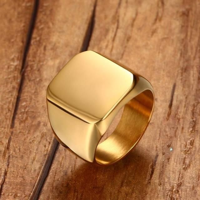 Golden  Stainless Steel Finger Ring