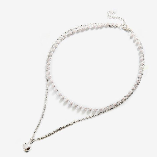 Fashion Contracted Joker Collarbone Chain Double Bracelet For Women