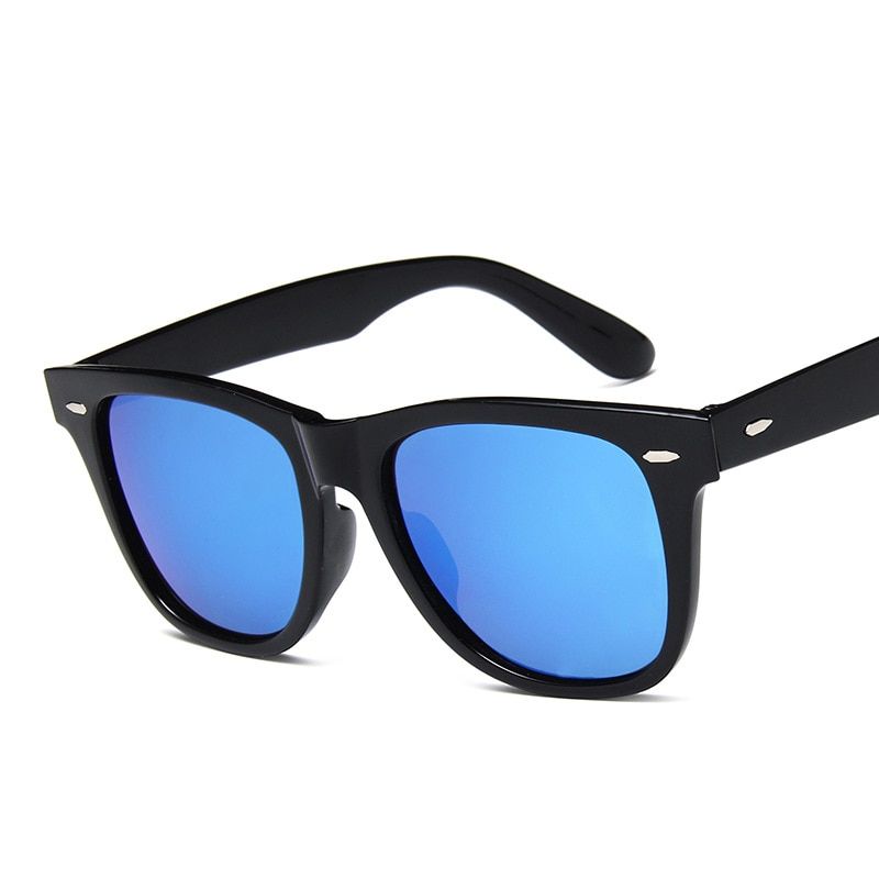 2020 Square Sunglasses Women/Men Fashion Versatile Colorful Mercuty Sun Glasses Lady Driving Shades Masculino Oculos De Sol-C4 Blue Mercury
