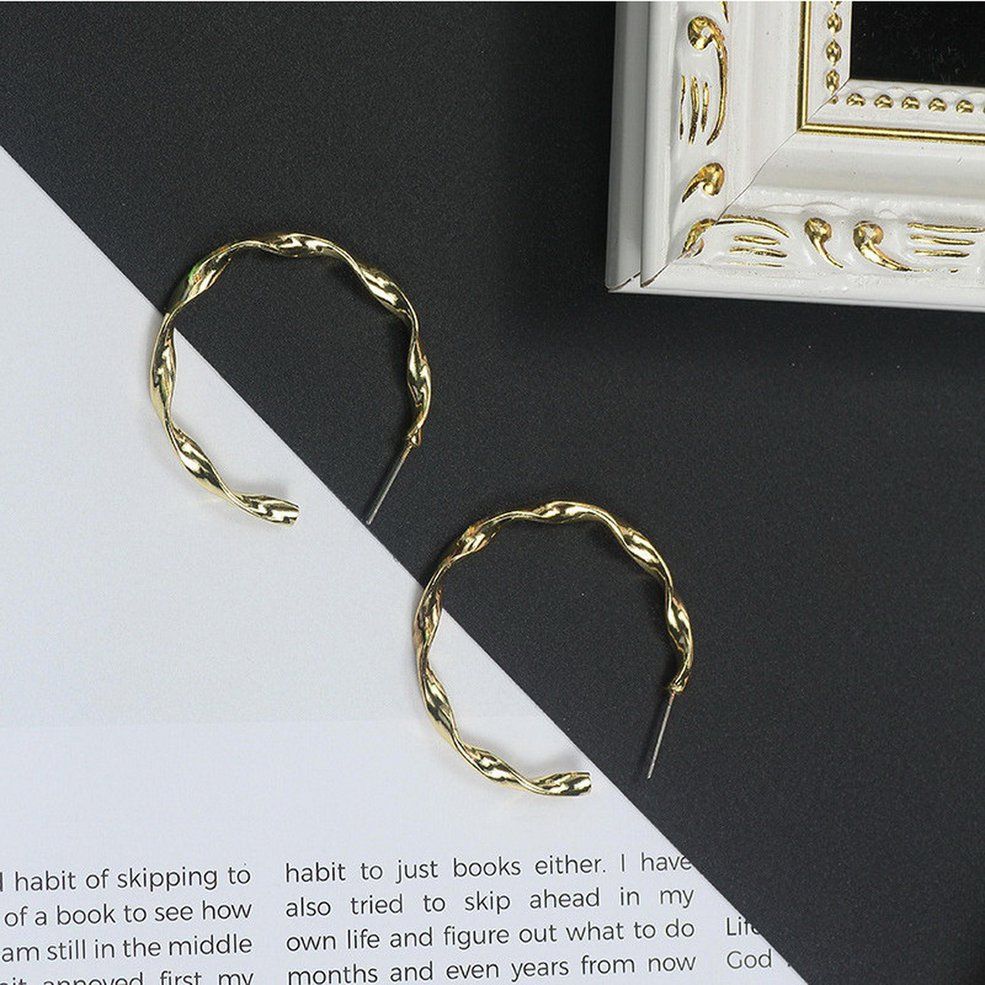 Korean Style Jewel Ear Studs Irregular Alloy Earrings Women Fine Jewelry
