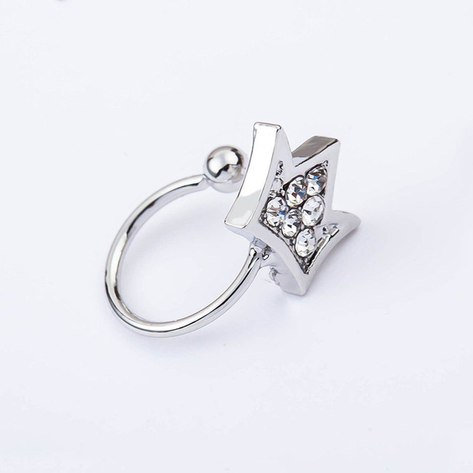 Korean Type Earrings Alloy Geometric Elements Round Earrings Gift Alloy 0192