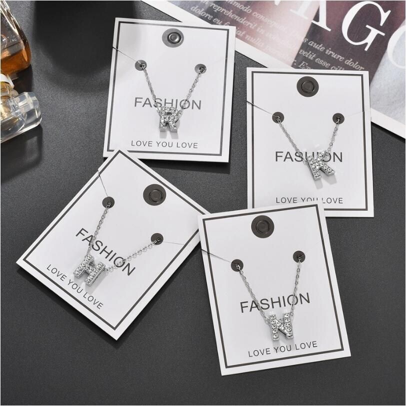 Hollow Heart With Alphabets Letter A-Z Pendant Necklace For Women Personality Necklaces Popular Design Trendy Jewelry Gold Color