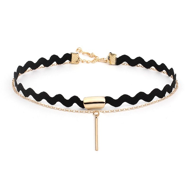 Korean Fashion Velvet Choker Necklace for Women Vintage  Lace Necklace with Pendants Gothic Girl Neck Jewelry