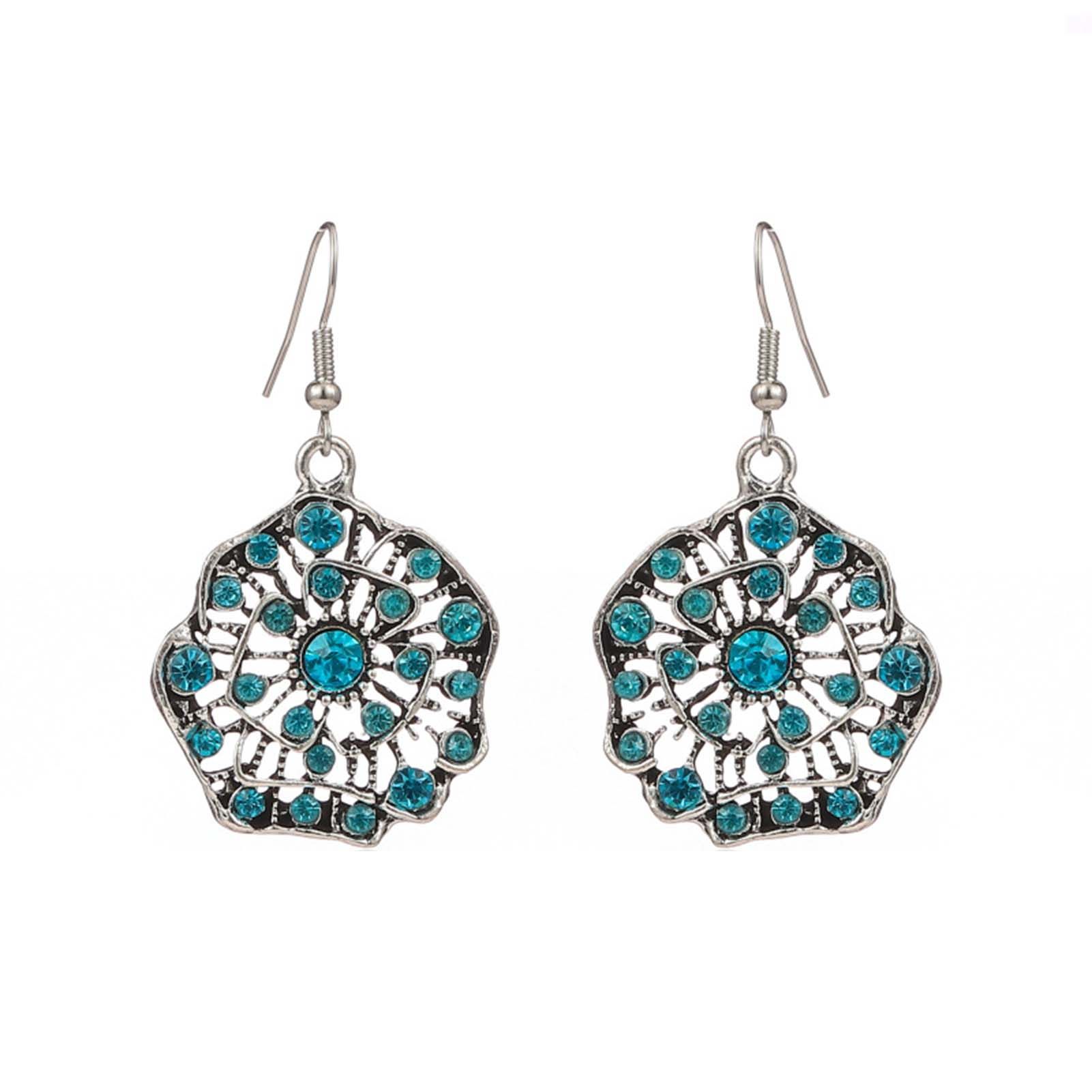 Dangle Earrings Retro Shape Boho Chandelier Dangle Drop Earrings