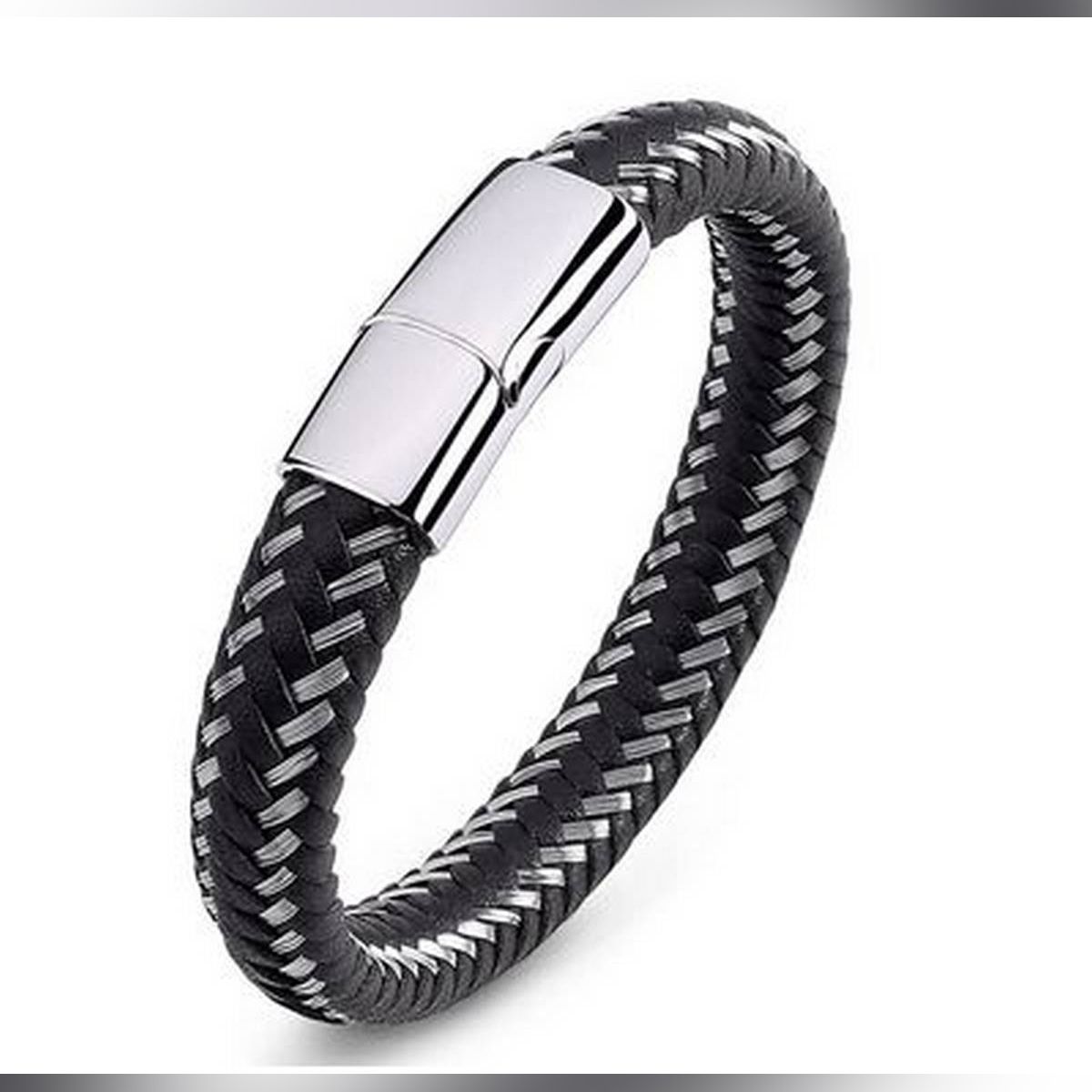 Braided Leather Bracelet for Men