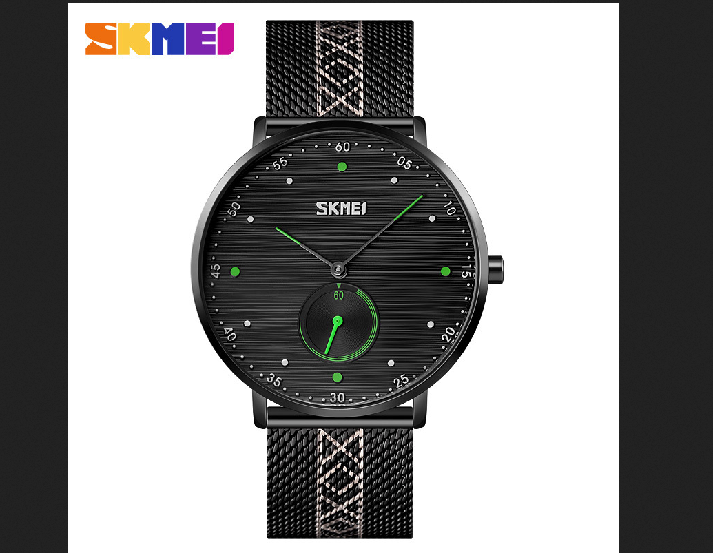 Men's Quartz Watch, Waterproof Watch, Adjustable Knitting Strap Stainless Steel Casual Business Accessory