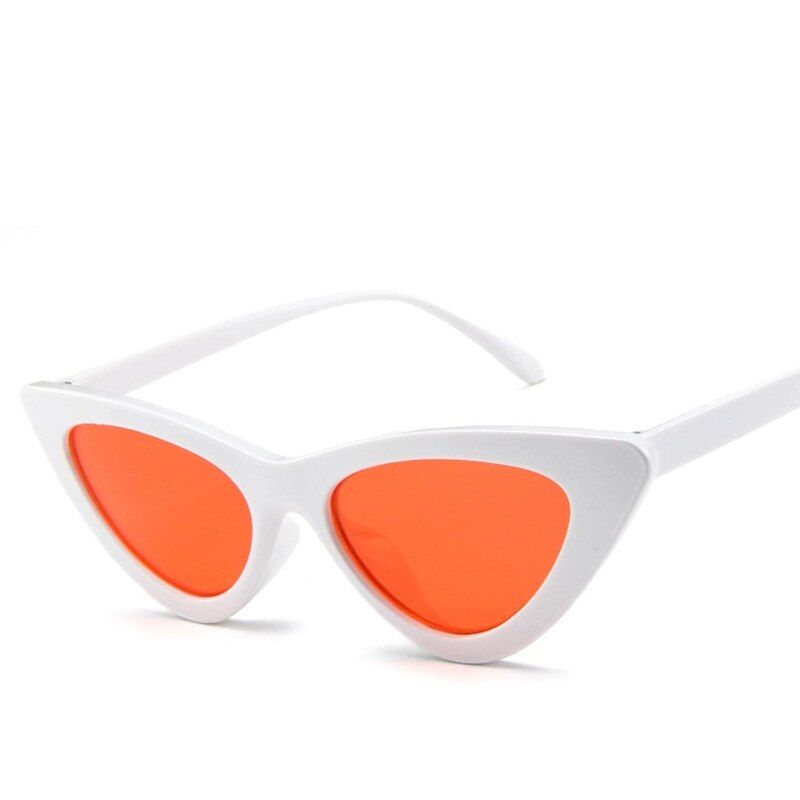 C6Retro Cat Eye Sunglasses Women Brand Designer Mirror Black Triangle Sun Glasses Female Lens Shades Fashion Ladies Glasses UV400