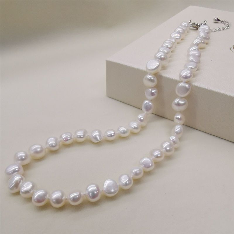 DMNFP398 Natural Freshwater Pearl Necklace Black/White/Pink/Purple Necklace Pearl Jewelry For Women