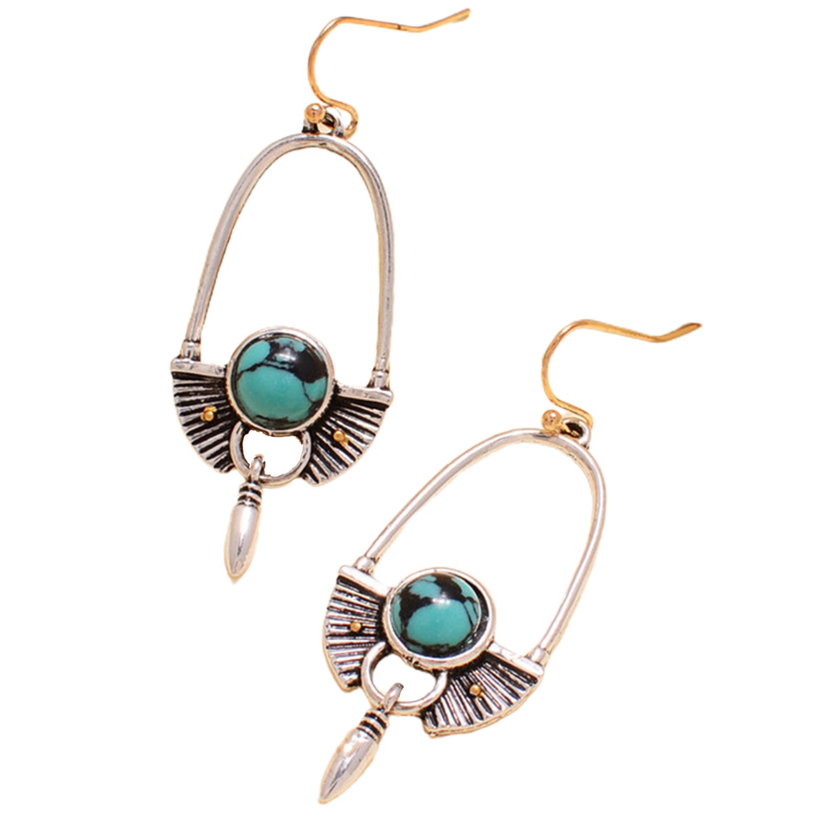Vintage Earrings Piercing Bohemia Exaggerated Dangle Earrings