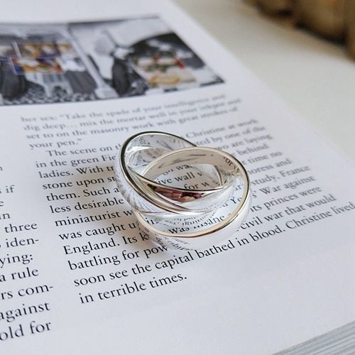 LouLeur 925 sterling silver three circle interlace buckle rings silver creative elegant chic rings for women festival jewelry