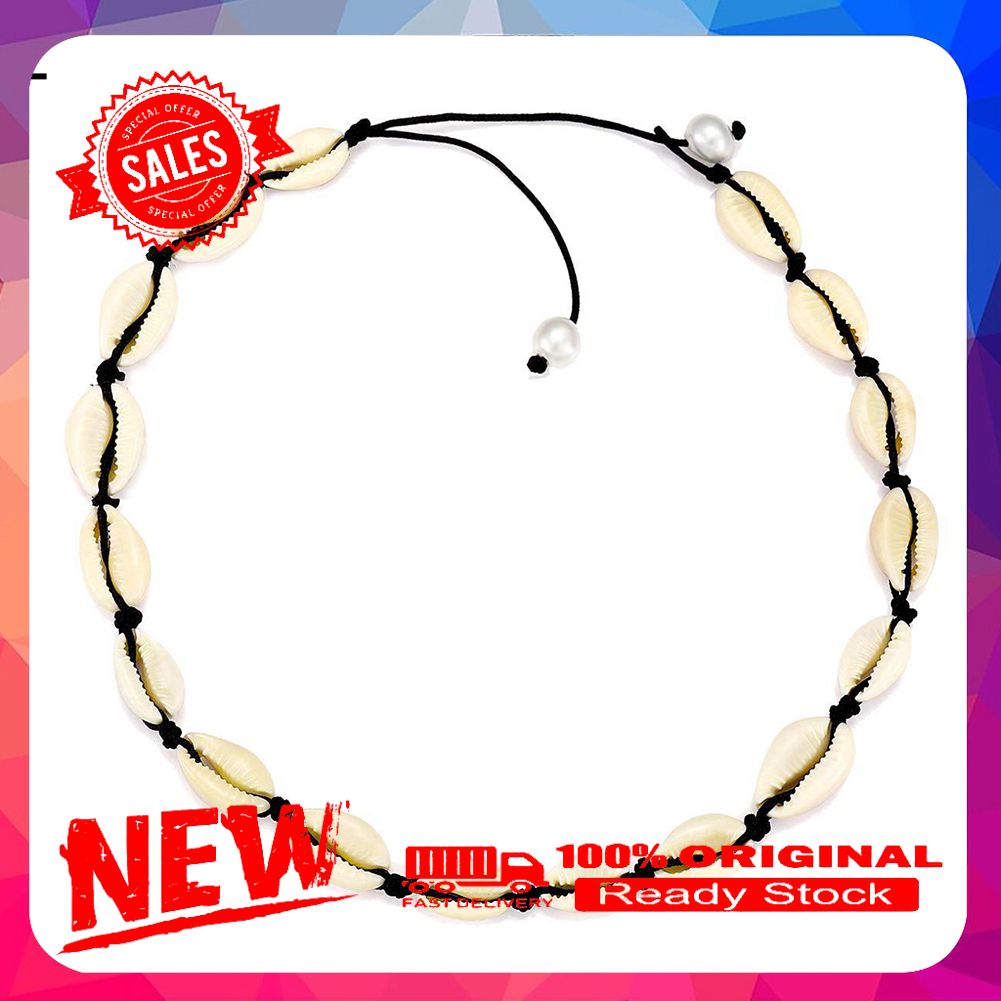 Women Seashell Choker Adjustable Necklace Pendant Collar Bracelet Anklet Jewelry
