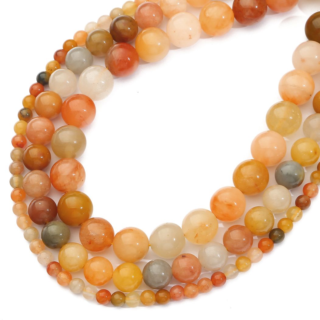4-10mm/38-89Pcs Natural Lighter Imperial Jade Stone Beads For Jewelry Making DIY Bracelet Necklace