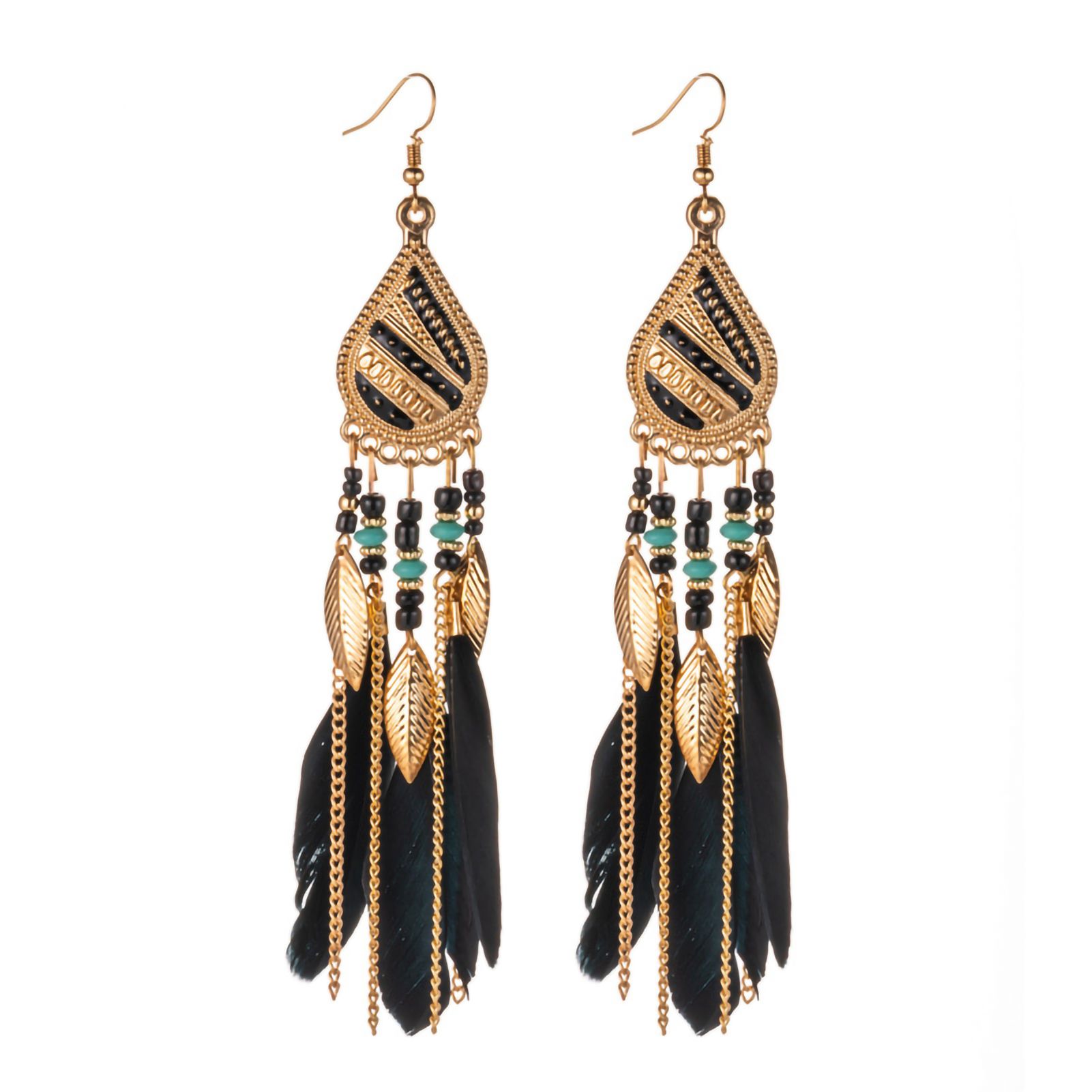 Women Earrings Wear-resistant Vintage Multicolor Hook Earrings